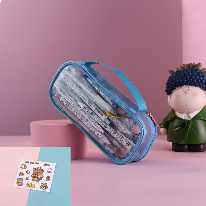 Estuche de lápiz transparente de PP al por mayor